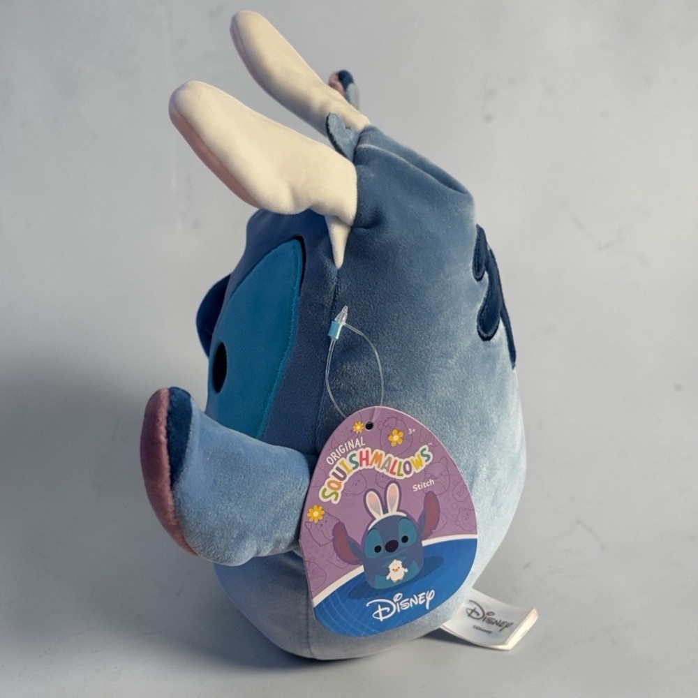 NWT Disney Squishmallows Easter Bunny Stitch 2024 Holiday Plush Toy 9" - Picture 11 of 13